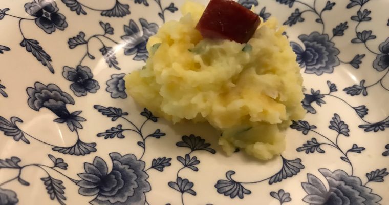 Koolraap stamppot met peterselie en knoflook