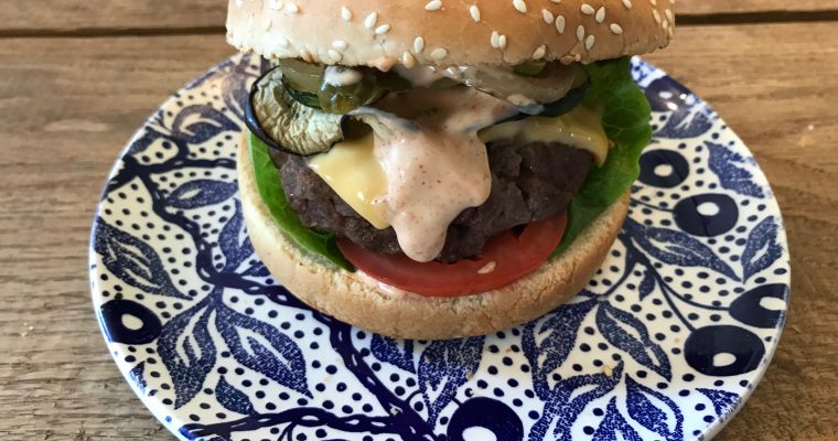 Een echte Frans/Amerikaanse hamburger
