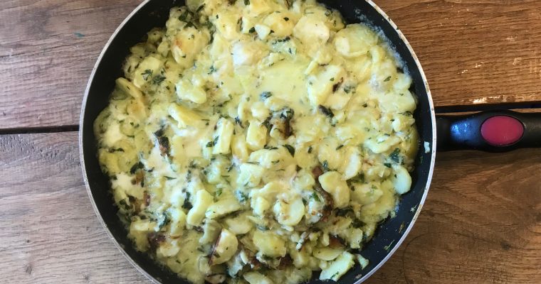 Truffade een echt Frans aardappelrecept met knoflook en Kaas