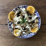 Venkelsalade buffelmozzarella en pistachenoten