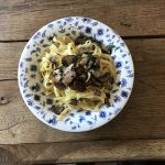 Pasta met truffel en kastanjechampignons