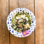 pasta 3 seizoenen groene asperges paddenstoelen en artisjok