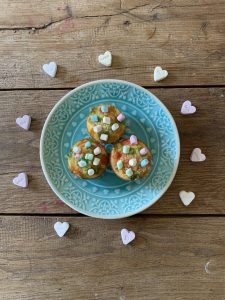 Valentijn cupcakes met marshmallows 