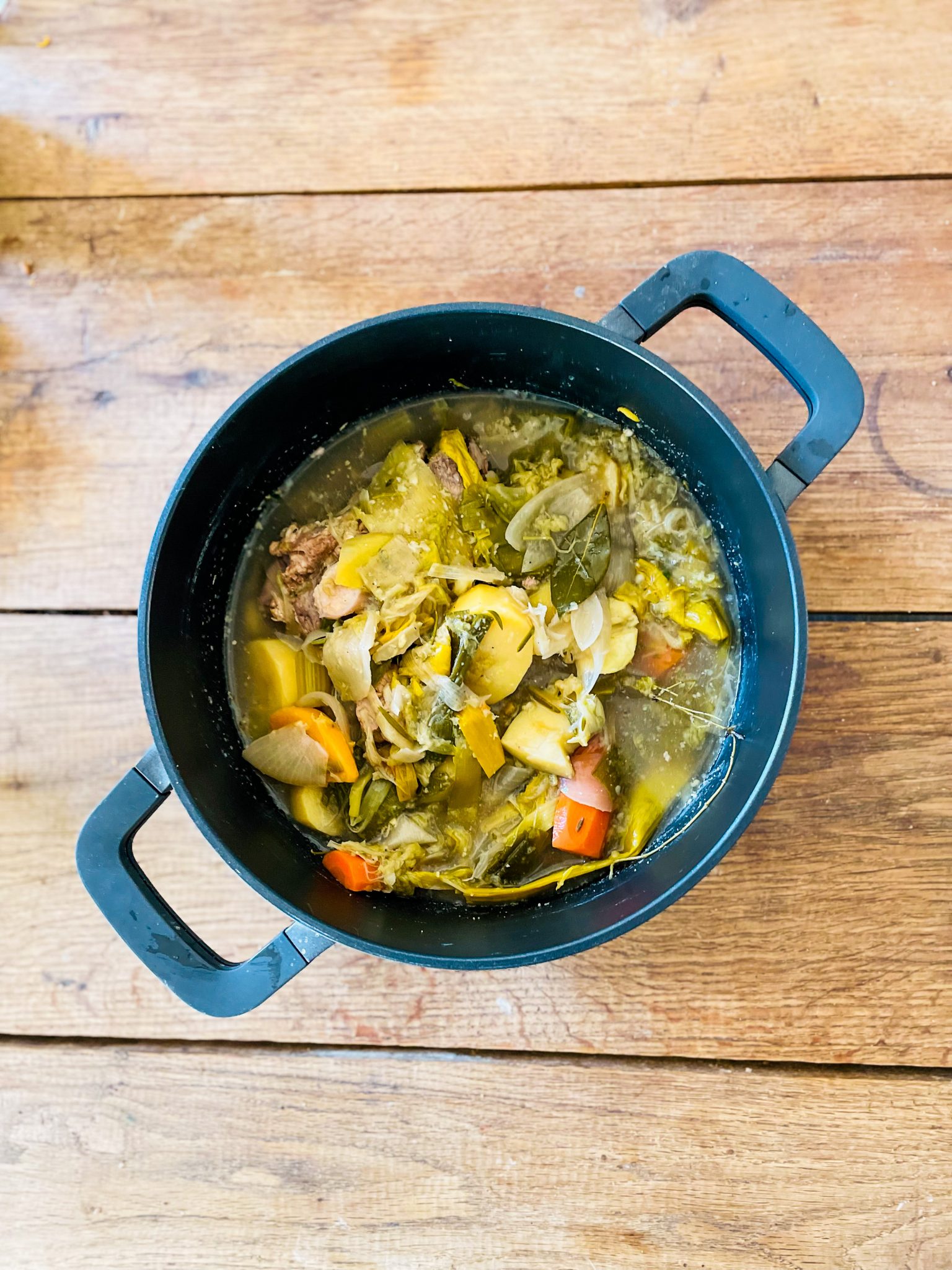 Franse pot au feu Domaine Malpas kookt